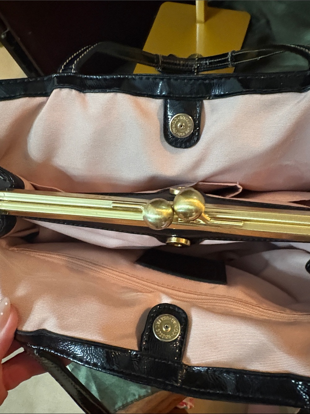 Coach Signature C Kiss lock framed carry all tote G1276-20105 - Picture 15 of 15